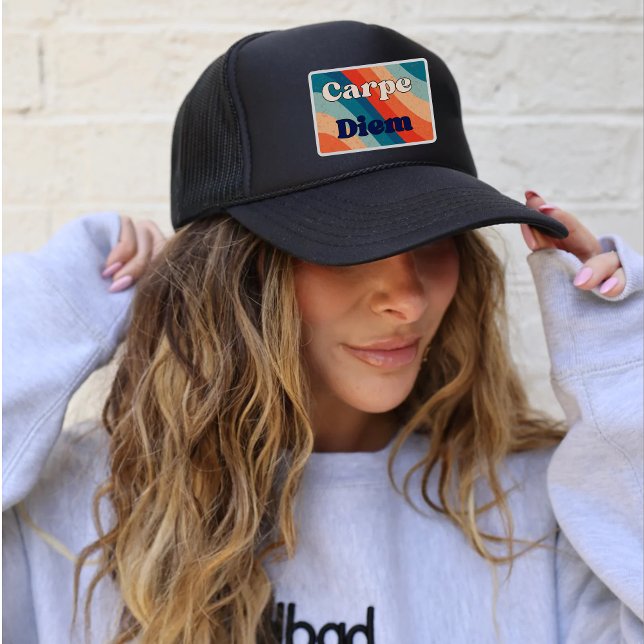 Boné Carpe Diem Positive Retro Trucker Hat (Criador carregado)