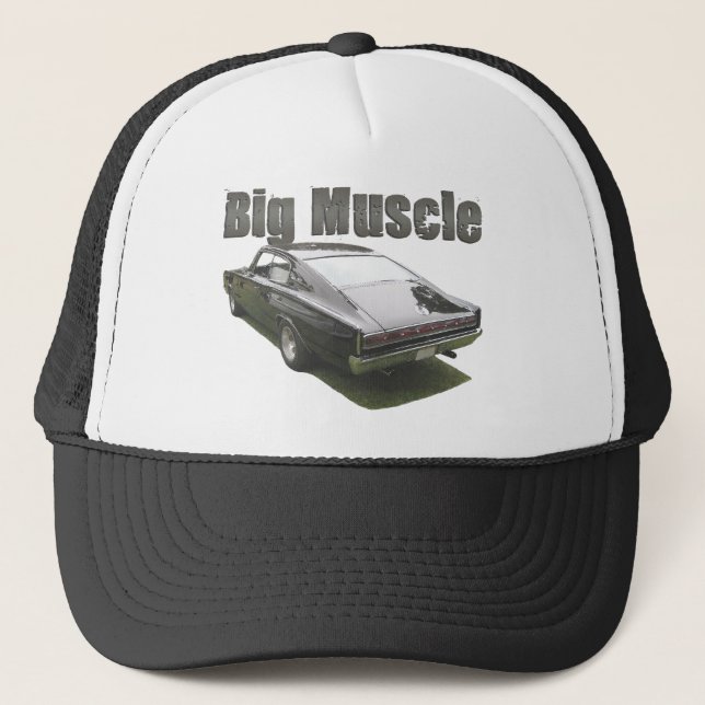 Boné Carregador de Dodge do preto 1967 (Frente)