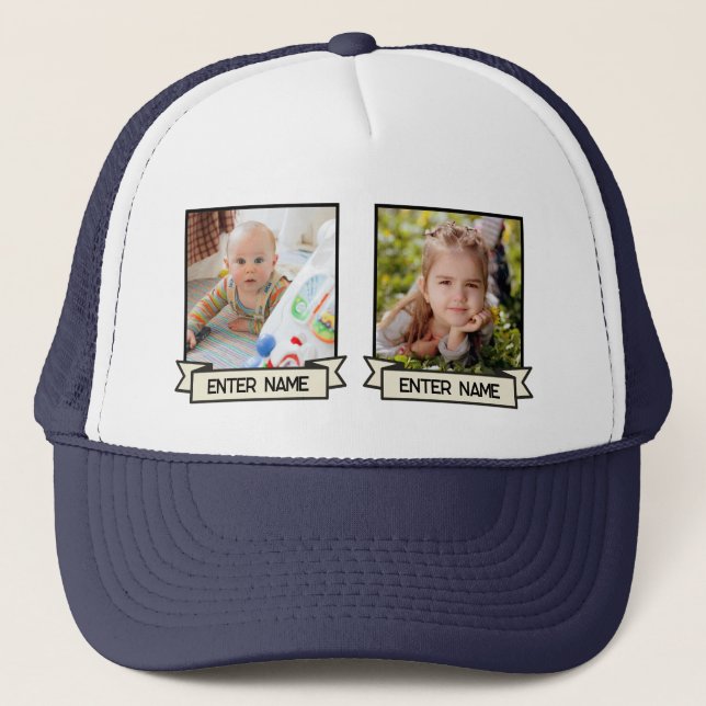 Boné Carregar a sua fotografia (Frente)