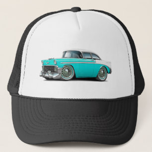 Boné Carro 1956 Turquesa-Branco de Chevy Belair