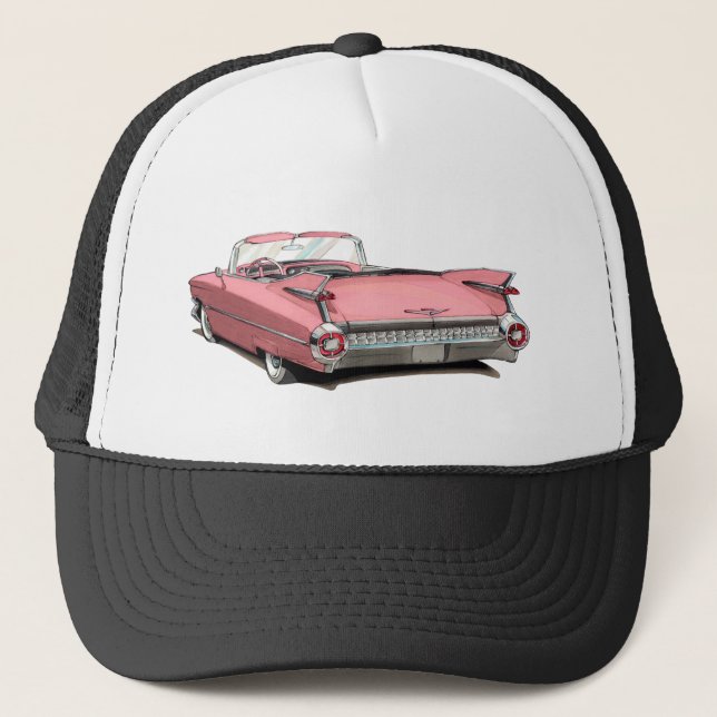 Boné Carro 1959 cor-de-rosa do cadillac (Frente)