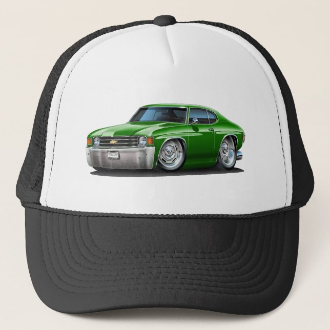 Boné Carro 1971-72 verde de Chevelle (Frente)
