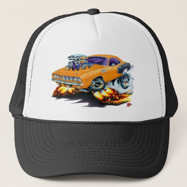 Boné Carro 1971 da laranja de Hemi Cuda (Frente)