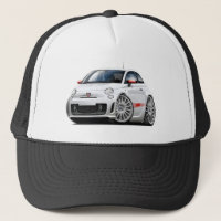 Carro do branco de Fiat 500 Abarth