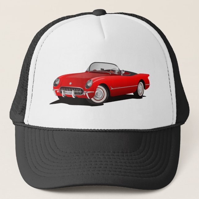Boné carro vermelho clássico (Frente)
