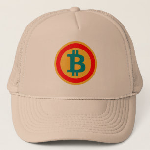 boné carta B como “bitcoin "