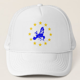 Boné Cartão da união Européia com círculo de estrel
