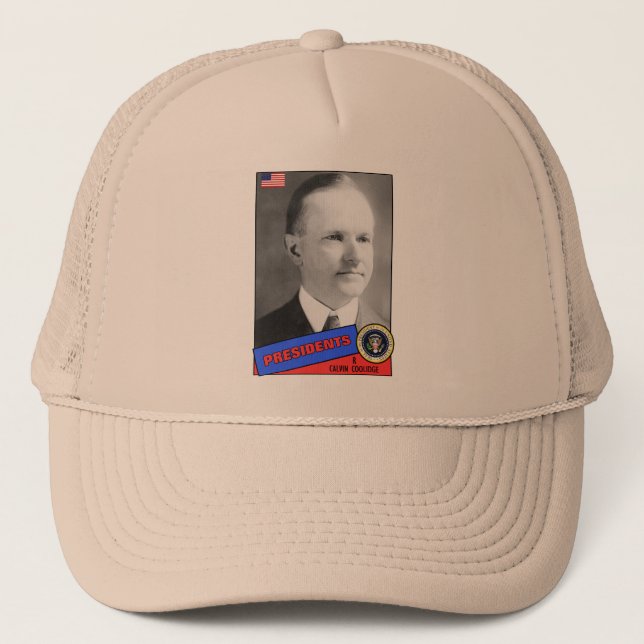 Boné Cartão de Beisebol Calvin Coolidge (Frente)