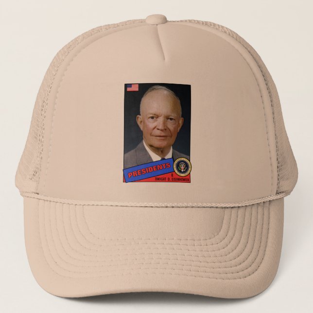 Boné Cartão de beisebol de Dwight D. Eisenhower (Frente)