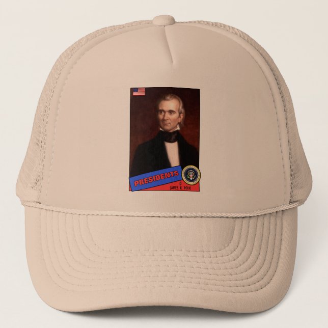 Boné Cartão de Beisebol James K. Polk (Frente)