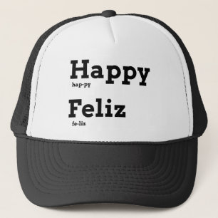 Boné Cartão de identidade educacional Feliz