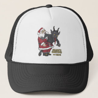 Boné Cartões de natal de Krampus (e de papai noel)