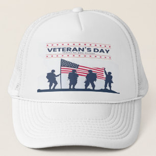 Boné Cartões personalizados de Feliz Dia dos Veteranos!