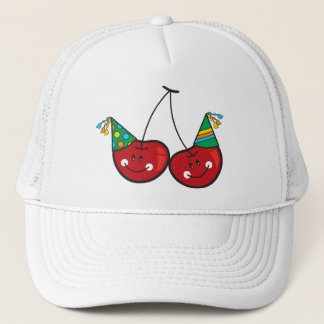 Boné Cartografia Diversão e Cerejas Cheeky Vermelhas Co