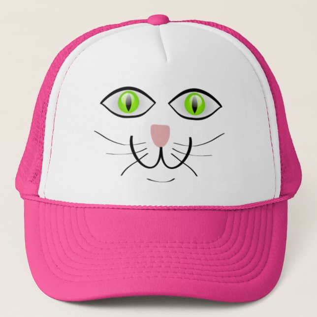 Boné Cartoon de Gato Rosto Engraçado-29034 (Frente)