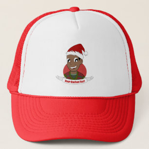 Boné Cartoon de Natal do homem Rindo