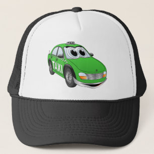 Boné Cartoon de táxi verde
