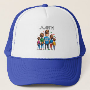 Boné Cartoon Family Back View for Padre Day