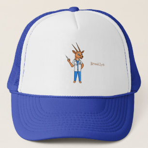 Boné Cartoon médico de antílope Gemsbok