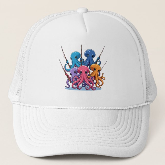 Boné Cartoon Octopus Kids Hat (Frente)