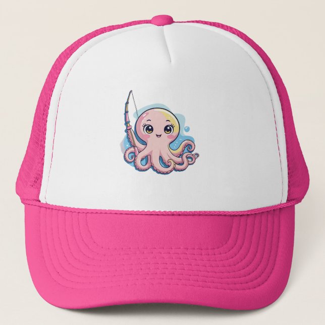 Boné Cartoon Octopus Kids Tee (Frente)