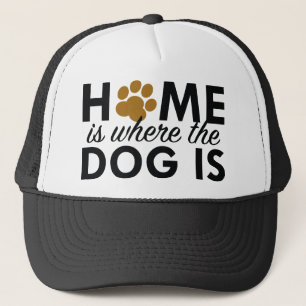 Boné Casa É Onde O Cachorro Está