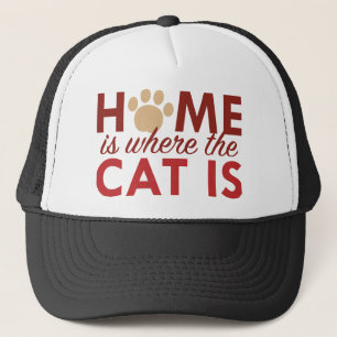 Boné Casa É Onde O Gato Está