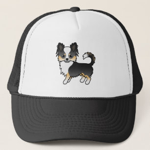 Boné Casaco Chihuahua - Tricolor preto - Cão cartoon l