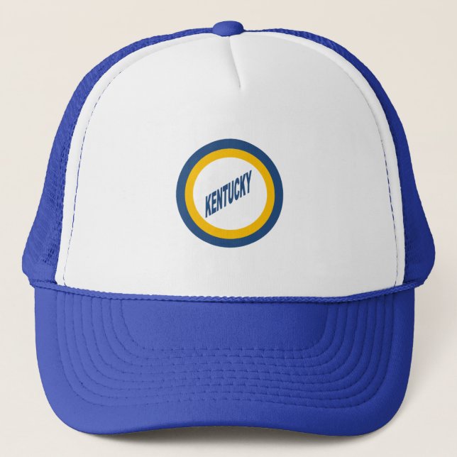 Boné Casquette Trucker blanc royal  KENTUCKY (Frente)