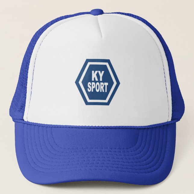 Boné Casquette Trucker  blanc royal  KENTUCKY  SPORT (Frente)