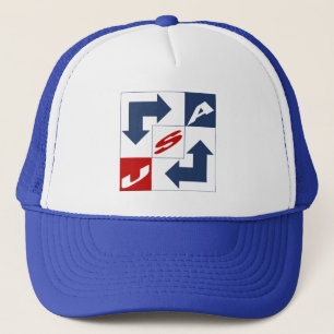 BONÉ CASQUETTE TRUCKER BLANC ROYAL NEW DESIGN EUA