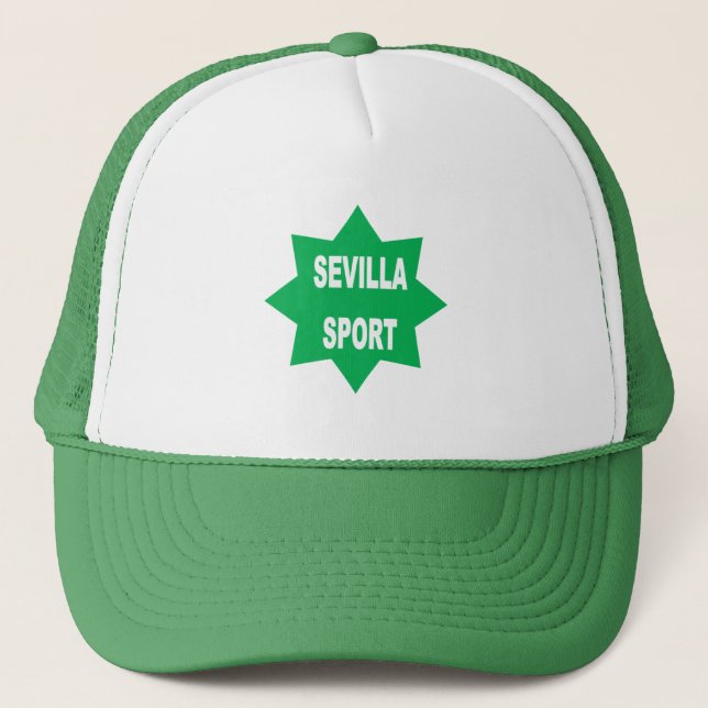 Boné Casquette Trucker blanc vert  SEVILLA  SPORT (Frente)