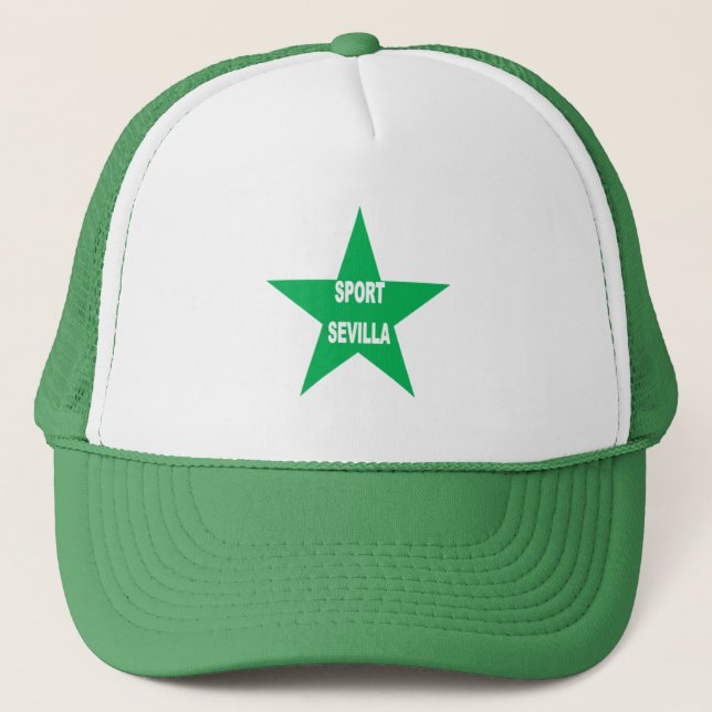Boné Casquette Trucker blanc vert  SPORT  SEVILLA (Frente)