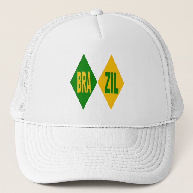 Boné Casquette Trucker blanche  BRAZIL (Frente)