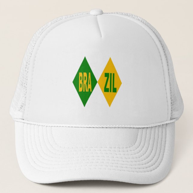 Boné Casquette Trucker blanche  BRAZIL (Frente)