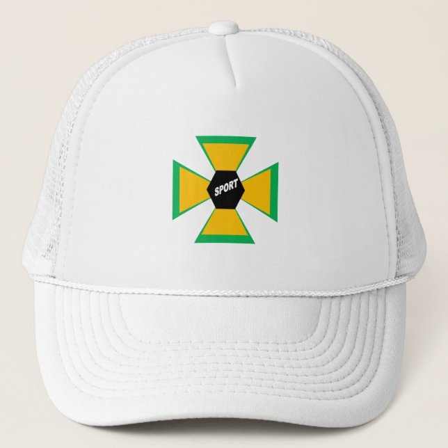 Boné Casquette Trucker blanche  BRAZIL  SPORT (Frente)