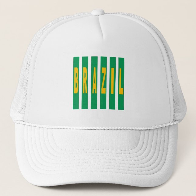 Boné Casquette Trucker blanche  DESIGN  BRAZIL (Frente)