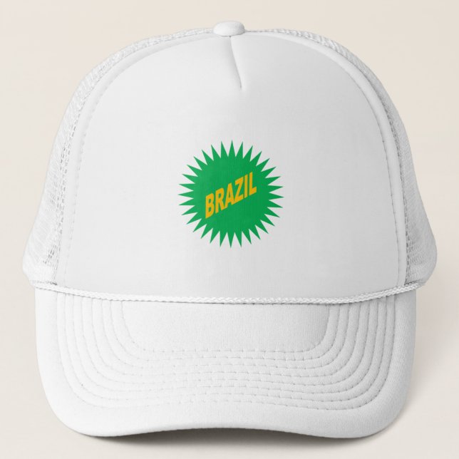 Boné Casquette Trucker blanche  SOLEIL  BRAZIL (Frente)