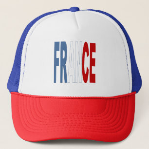 Boné casquette trucker bleu blanc rouge FRANCE