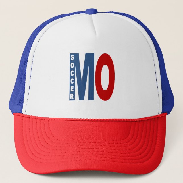 Boné Casquette Trucker bleu blanc rouge MISSOURI SOCCER (Frente)