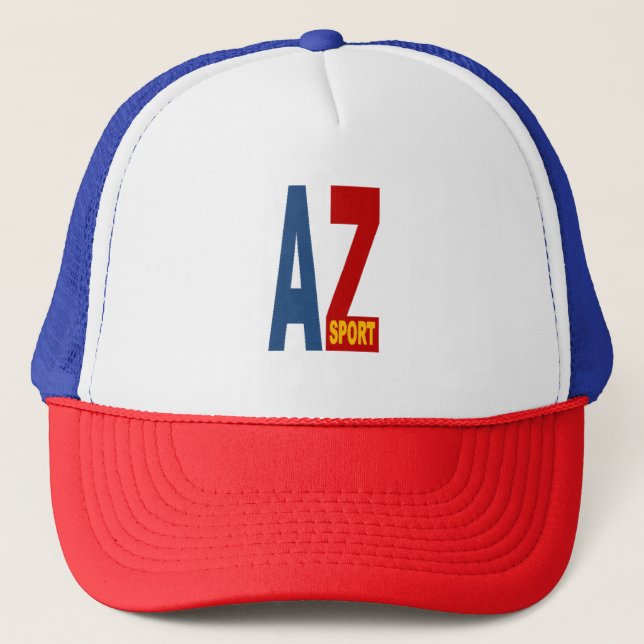 Boné Casquette Trucker bleu rouge ARIZONA SPORT (Frente)