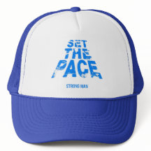 casquette trucker set the pace bleu