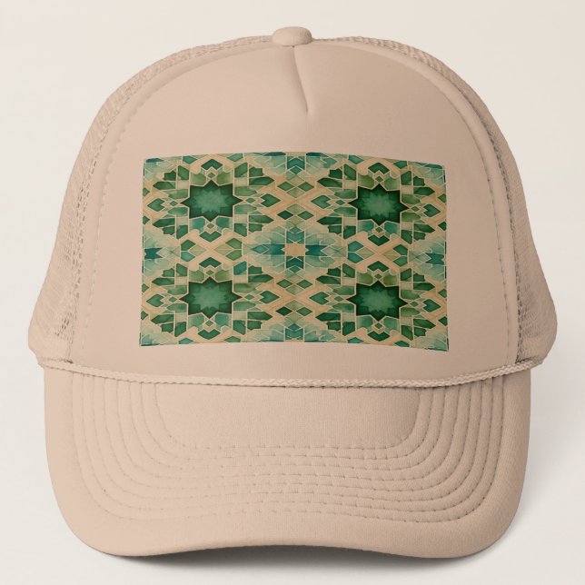 Boné Casquette Zellige Vert Turquoise (Frente)