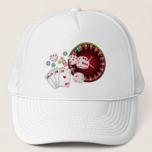 Boné cassino, pôquer, item para adultos