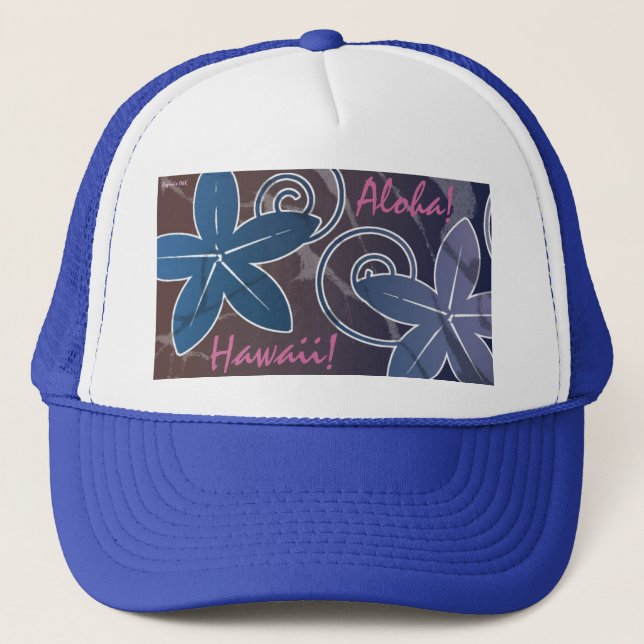 Boné Casual Aloha Hawaiian Truckers Hat (Frente)