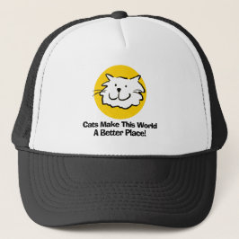 Boné Cat Lover Cartoon. Love Cats.