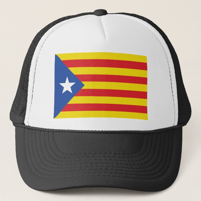 Boné Catalonia (a bandeira Starred azul) (Frente)