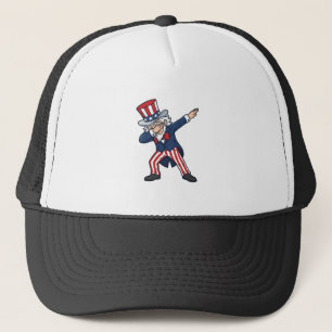 Boné Cavalheiro Patriótico Dabbing Design Vetorial Vint