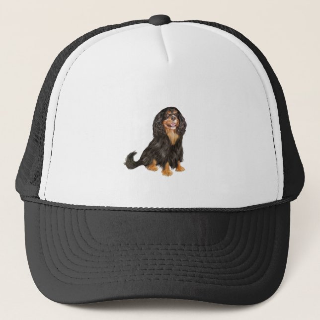 Boné Cavalier King Charles (R) - Preto e acastanhado.pn (Frente)