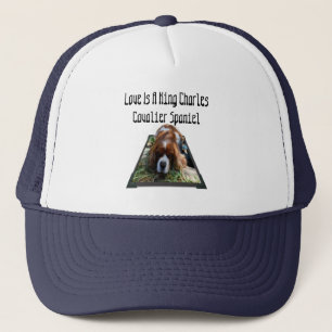 Boné Cavalier Spaniel Popout Art, Truckers Hat